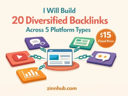 I Will Build 20 Diversified Backlinks Across 5 Platform Types 2 I Will Build 20 Diversified Backlinks Across 5 Platform Types — Available On Zinn Hub