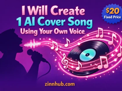 I Will Create 1 Ai Cover Song Using Your Own Voice — Available On Zinn Hub