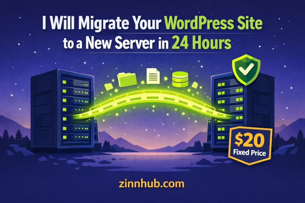 I will migrate your WordPress site to a new server in 24 hours