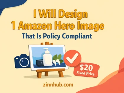 I Will Design 1 Amazon Hero Image That Is Policy Compliant — Available On Zinn Hub