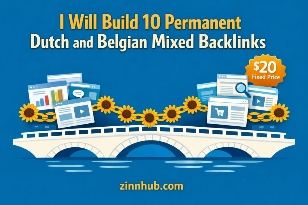 I will build 10 permanent Dutch and Belgian mixed backlinks