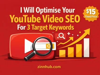 I Will Optimise Your Youtube Video Seo For 3 Target Keywords 2 I Will Optimise Your Youtube Video Seo For 3 Target Keywords — Available On Zinn Hub