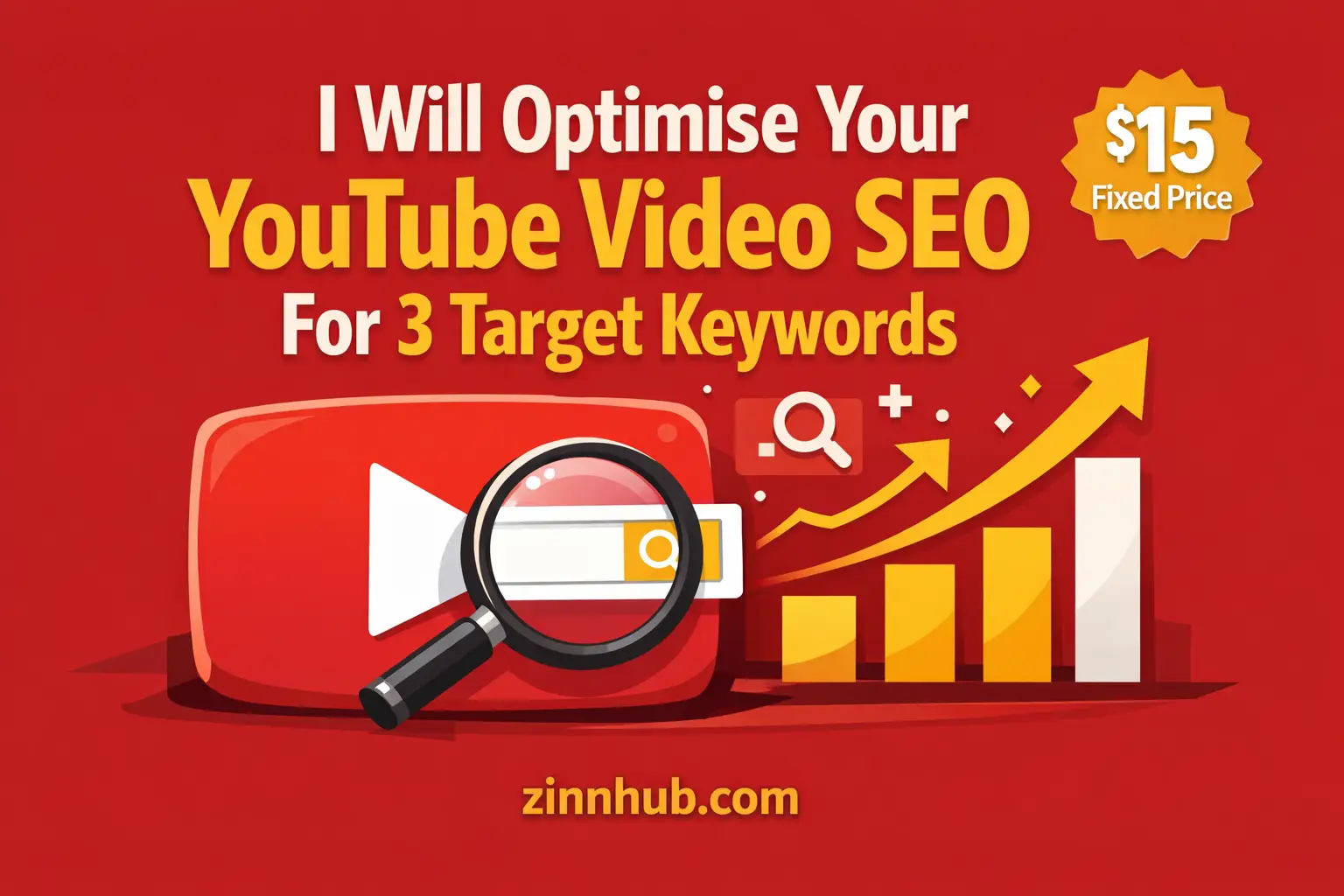 I Will Optimise Your Youtube Video Seo For 3 Target Keywords 1 I Will Optimise Your Youtube Video Seo For 3 Target Keywords — Available On Zinn Hub