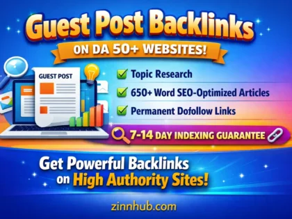 I Will Write And Publish High Authority Guest Posts With Backlinks On Da50+ Websites