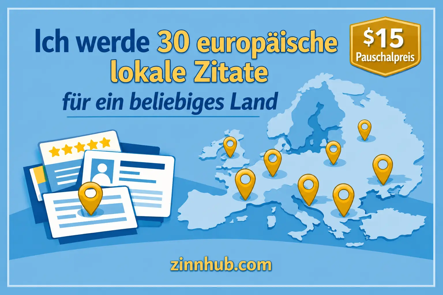 Ich werde 30 europ&auml;ische lokale Zitate f&uuml;r ein beliebiges Land erstellen