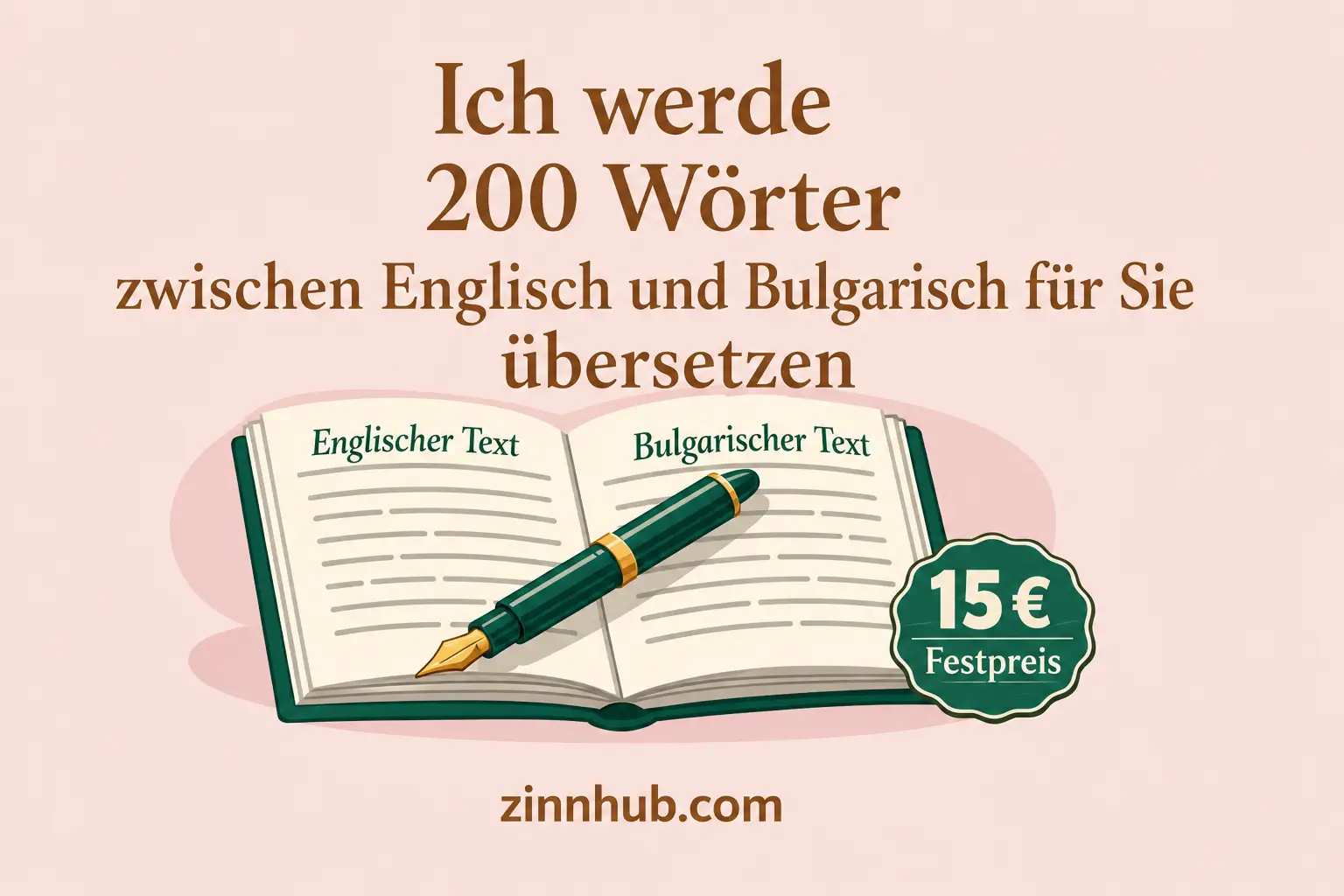 Ich &uuml;bersetze 200 W&ouml;rter zwischen Englisch und Bulgarisch f&uuml;r Sie