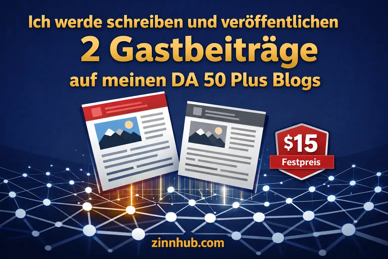 Ich werde 2 Gastbeitr&auml;ge auf meinen DA 50+ Blogs schreiben und ver&ouml;ffentlichen