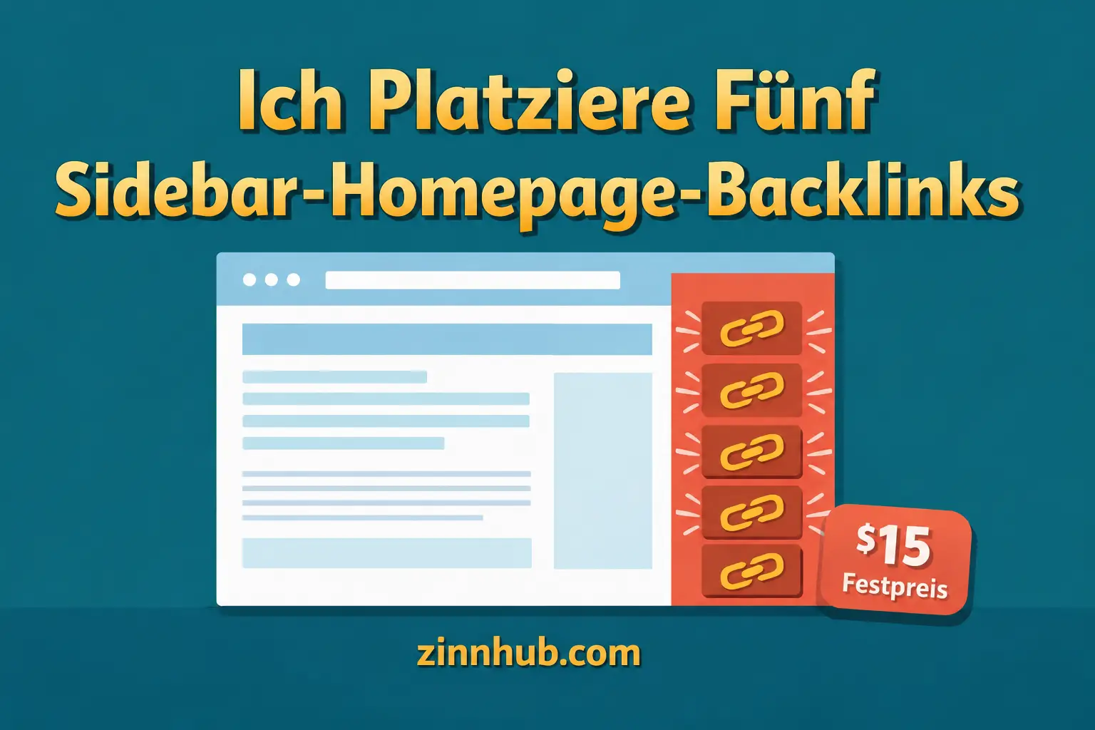 Ich werde f&uuml;nf Sidebar-Homepage-Backlinks auf DA-50-Plus-Seiten platzieren