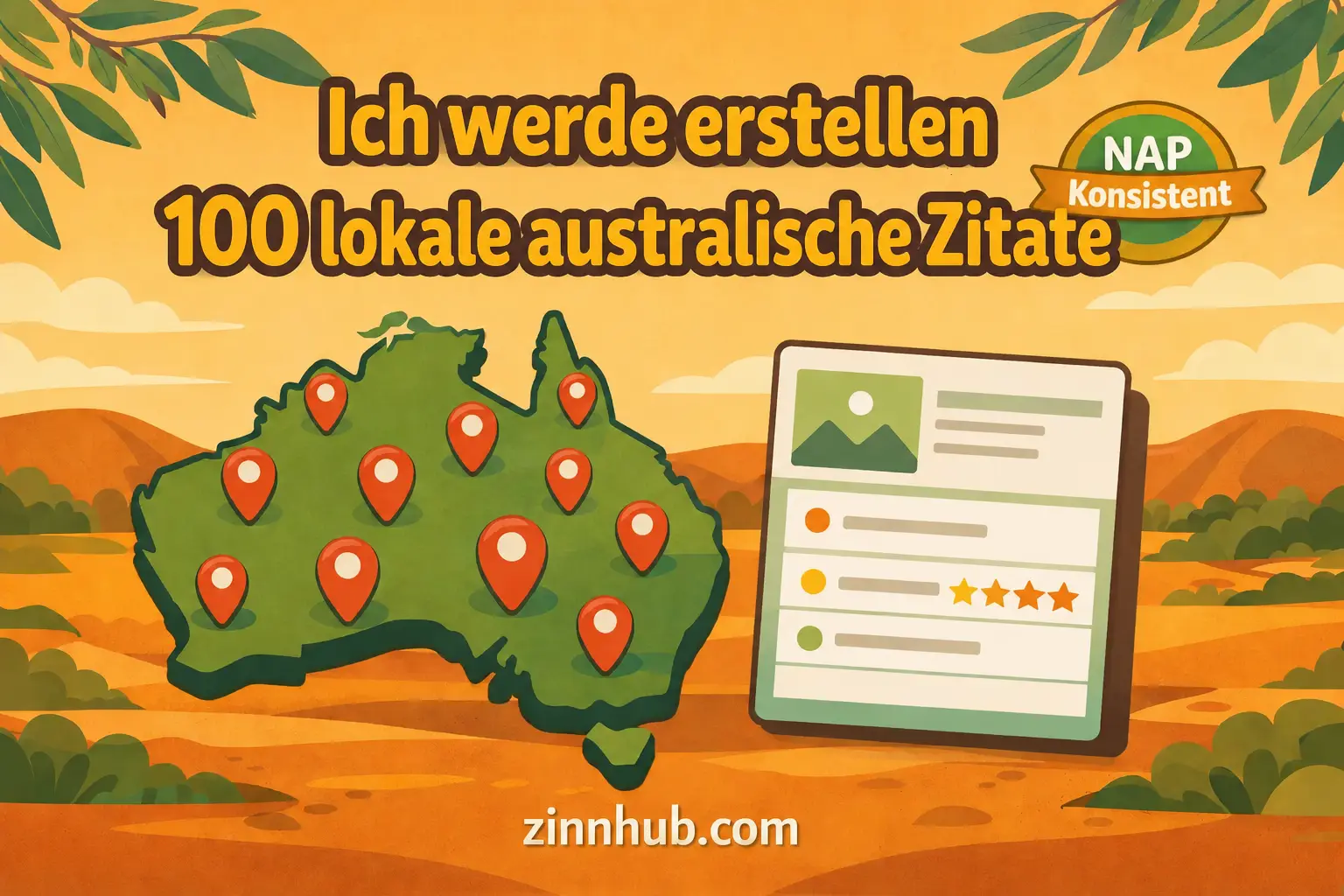 Ich werde 100 lokale australische Zitierungen mit NAP-Konsistenz erstellen