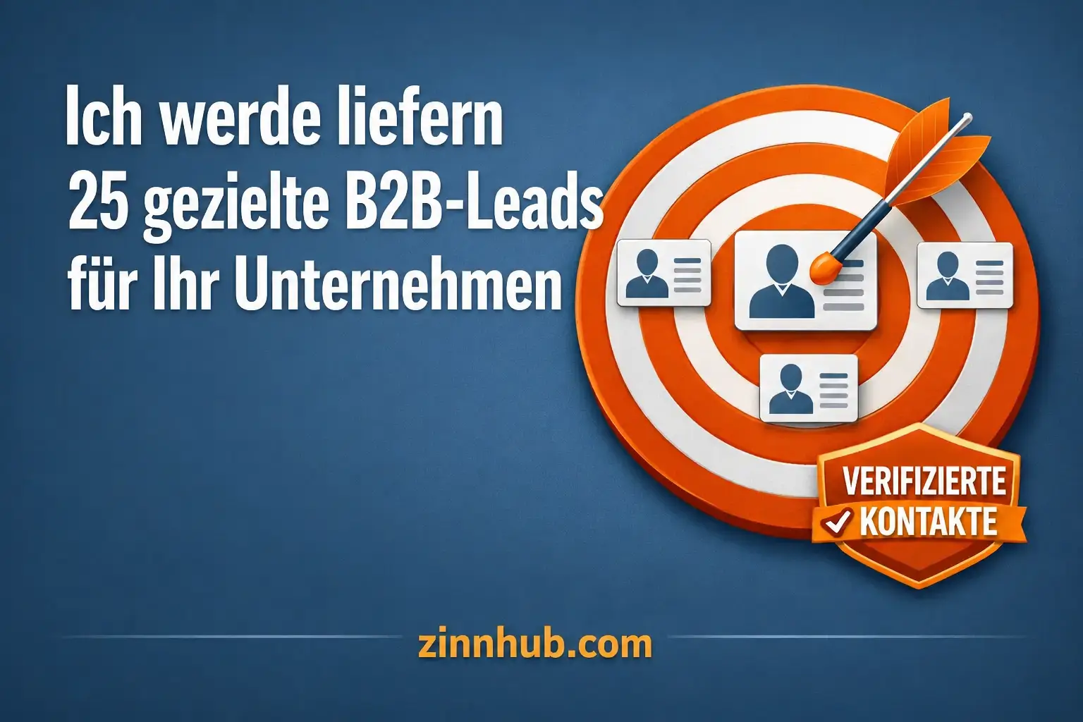 Ich werde f&uuml;nfundzwanzig gezielt ausgew&auml;hlte B2B-Leads f&uuml;r Ihr Unternehmen liefern