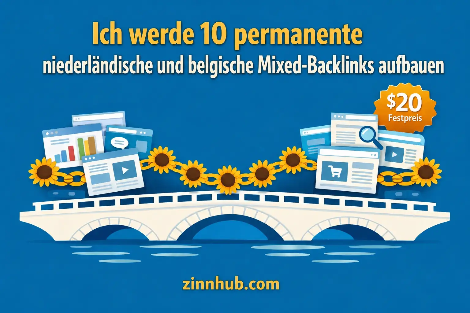 Ich werde 10 permanente niederl&auml;ndische und belgische gemischte Backlinks erstellen