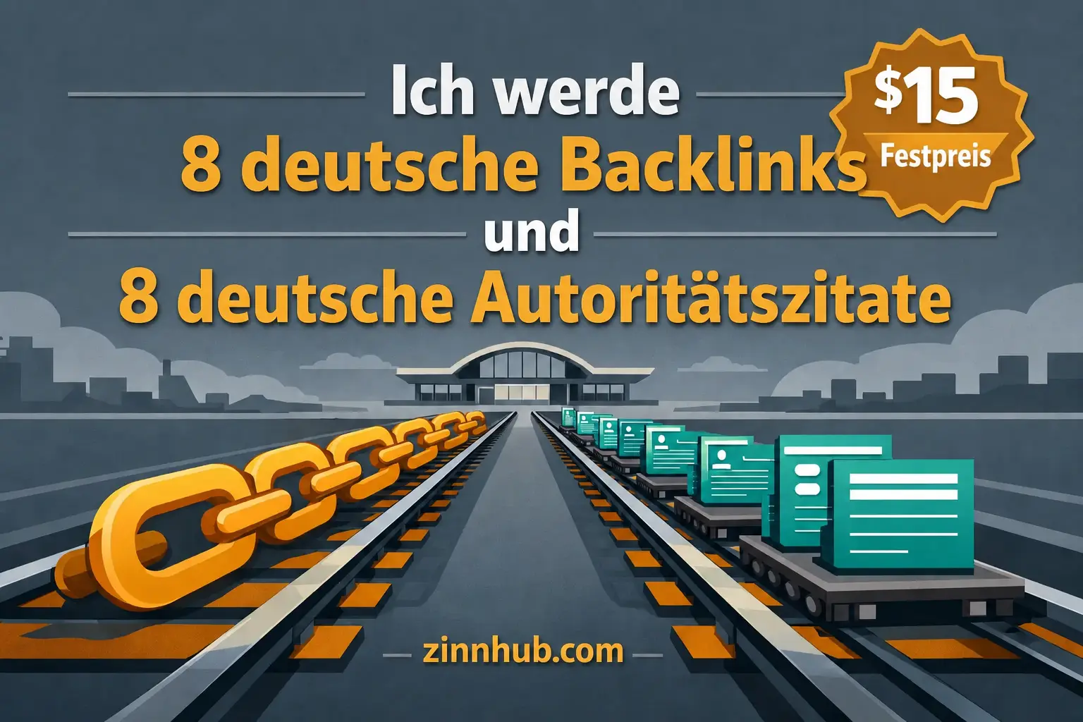 Ich werde 8 deutsche Backlinks und 8 deutsche Autorit&auml;ts-Zitate erstellen