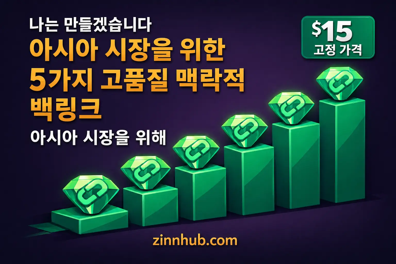 아시아 시장을 위한 5개의 높은 DR 컨텍스트 백링크 생성