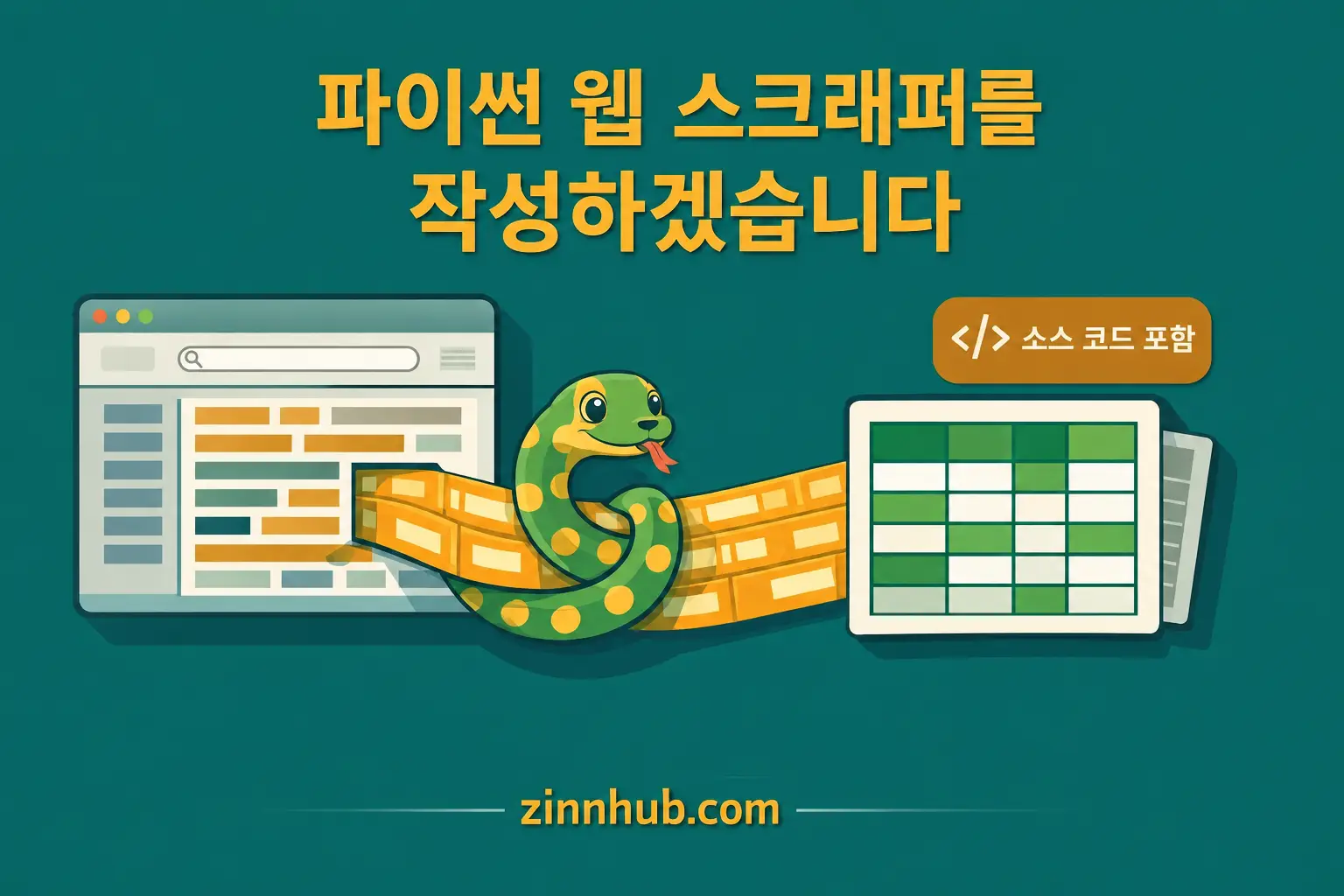 웹 페이지 하나를 스크랩하는 파이썬 스크립트를 작성하겠습니다.