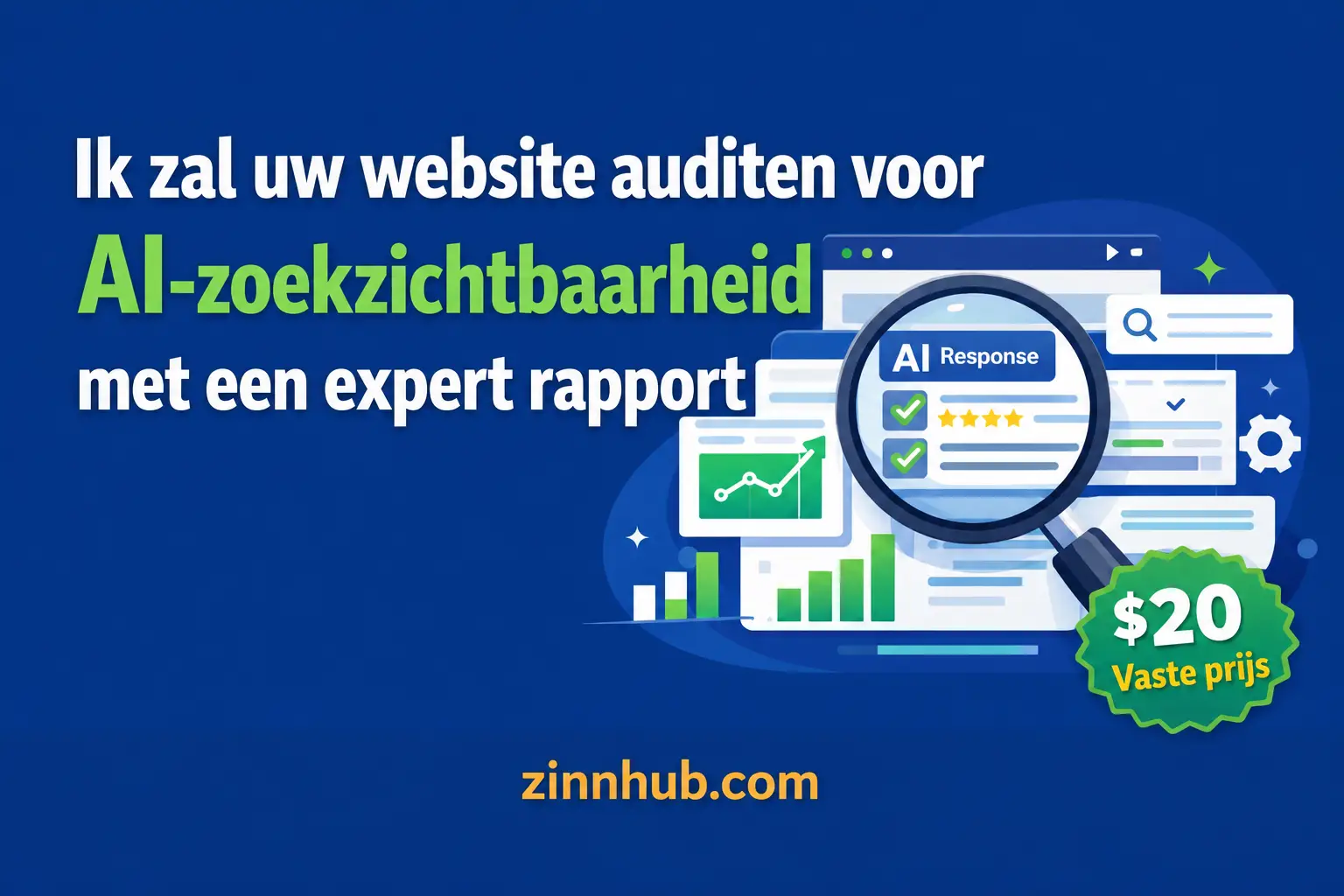 Ik zal uw website controleren op AI-zoekzichtbaarheid met deskundig rapport