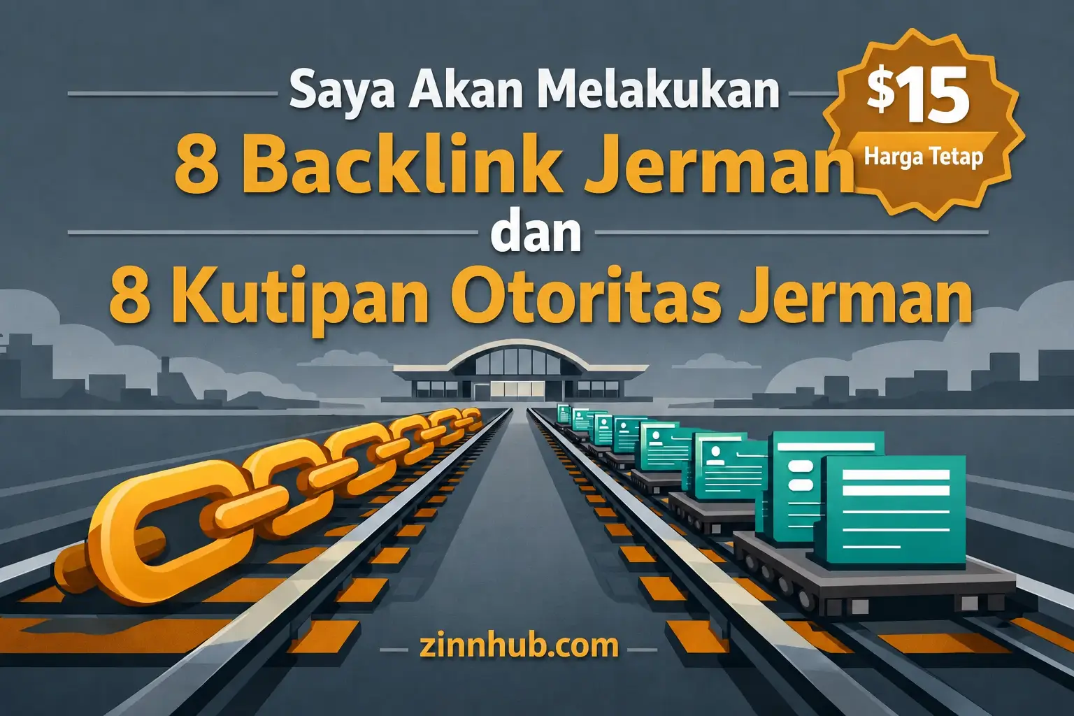 Saya akan melakukan 8 backlink Jerman dan 8 kutipan otoritas Jerman