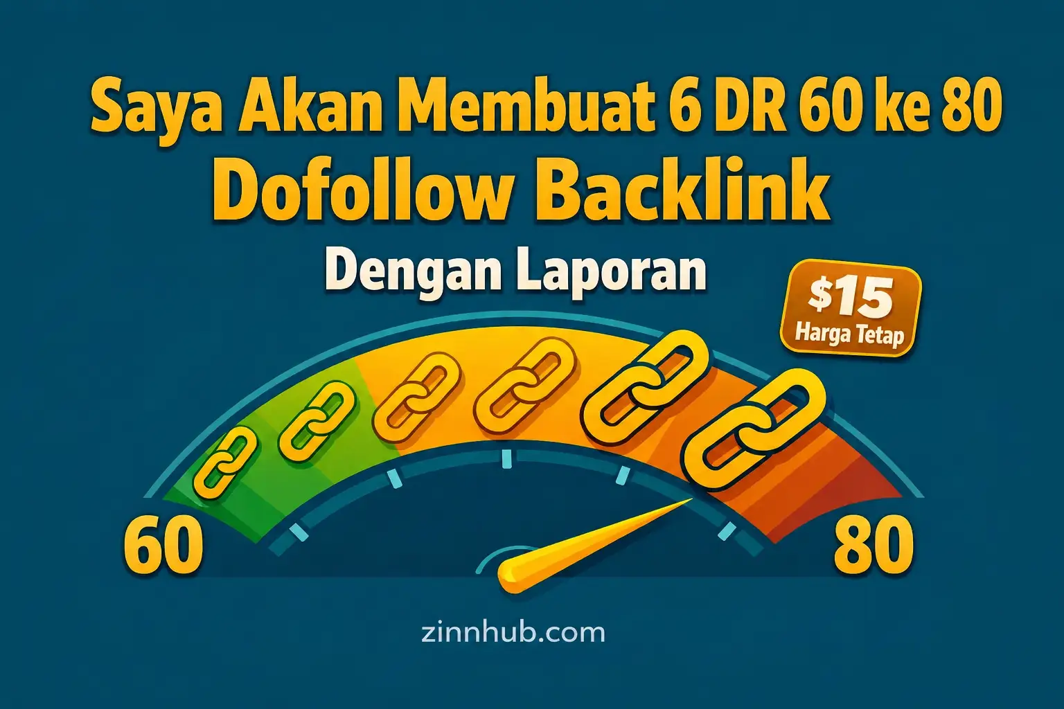Saya akan membuat 6 backlink dofollow DR 60 hingga 80 dengan laporan
