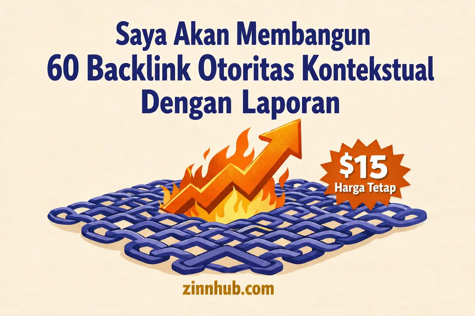 Saya akan membangun 60 backlink otoritas kontekstual dengan laporan