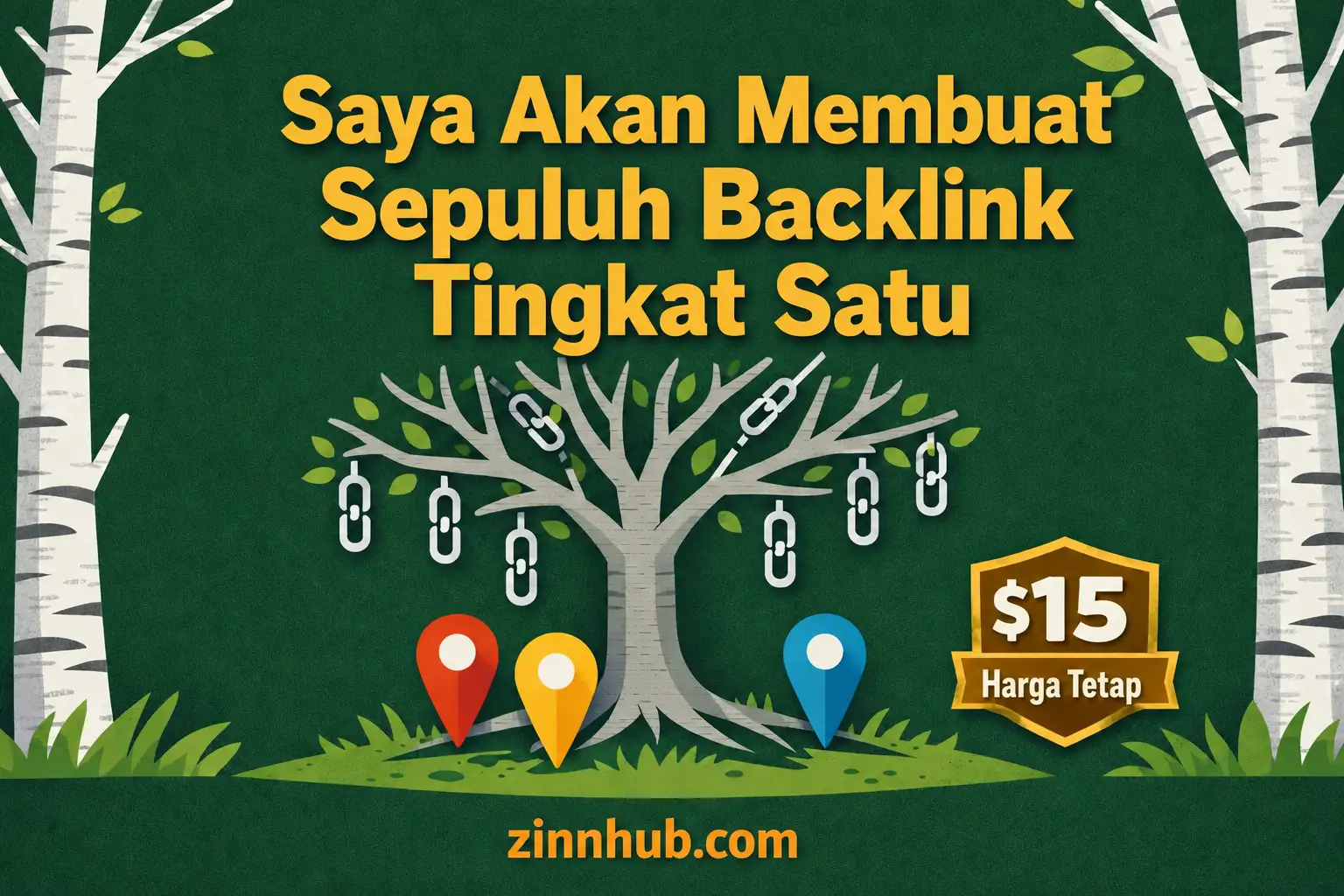Saya akan membangun sepuluh backlink tingkat satu dan tiga daftar bisnis