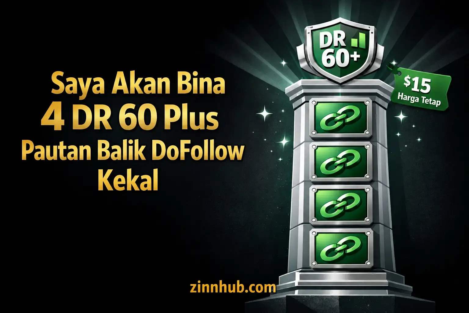 Saya akan membina 4 DR 60 tambah pautan balik dofollow kekal