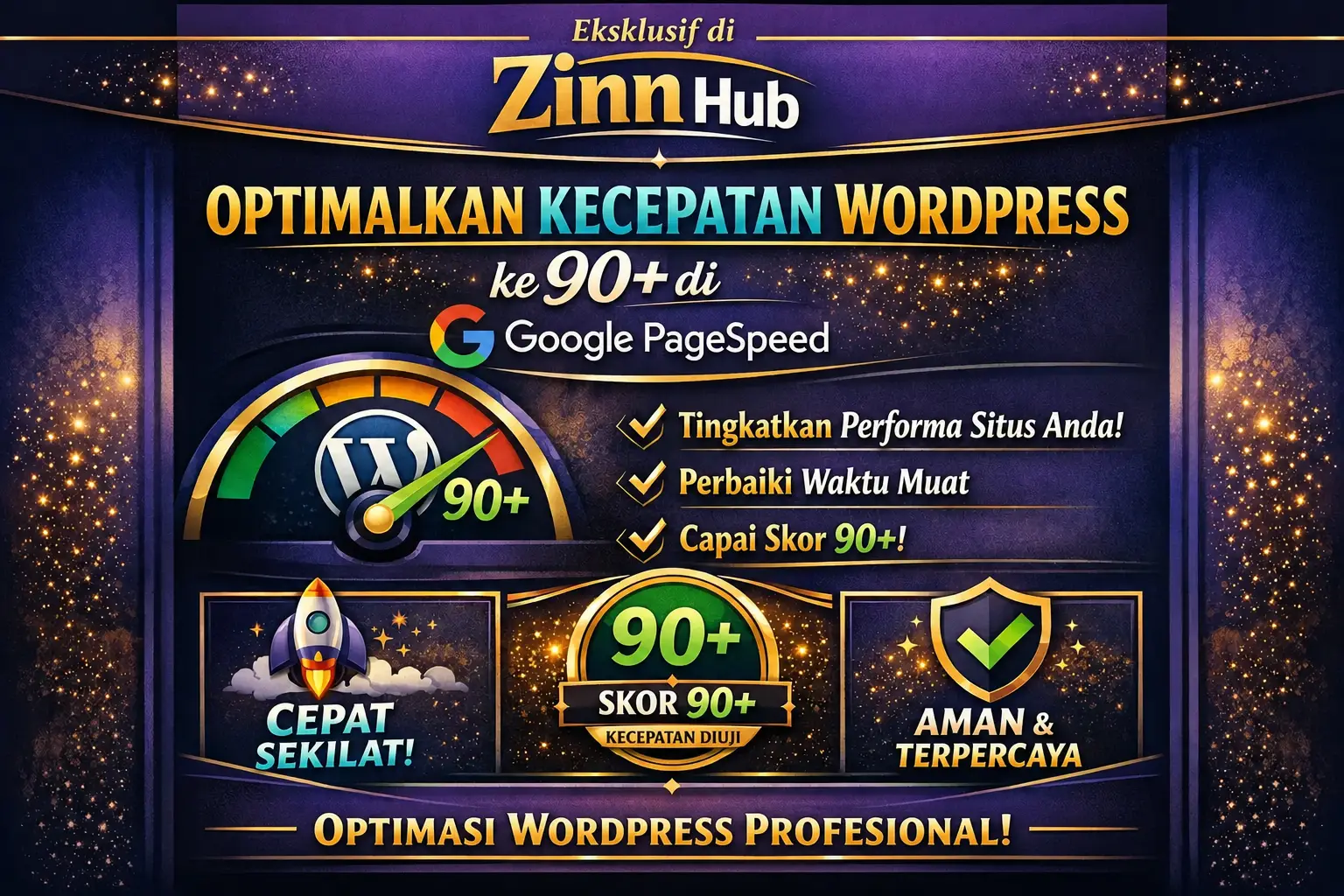 optimalkan kecepatan wordpress hingga 90 di google pagespeed