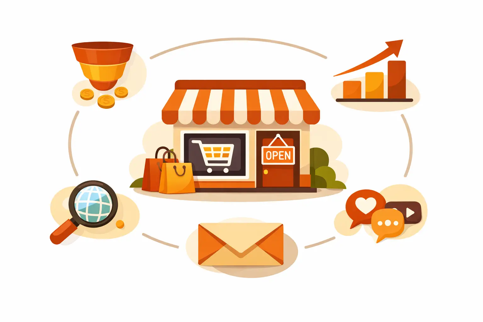 သင်၏စတိုးဆိုင်ကို တိုးတက်စေရန် Shopify စျေးကွက်ရှာဖွေရေး ဗျူဟာနှင့် အရောင်းလမ်းကြောင်းကို ကျွန်ုပ် ဖန်တီးပေးပါမည်။ သင်၏စတိုးဆိုင်ကို တိုးတက်စေရန် Shopify စျေးကွက်ရှာဖွေရေး မဟာဗျူဟာနှင့် အရောင်းလမ်းကြောင်းကို ကျွန်ုပ်ဖန်တီးပေးပါမည်။