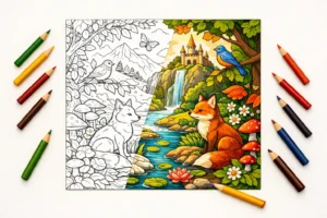 Create a Hand-Coloured Promo Video for Your Colouring Book