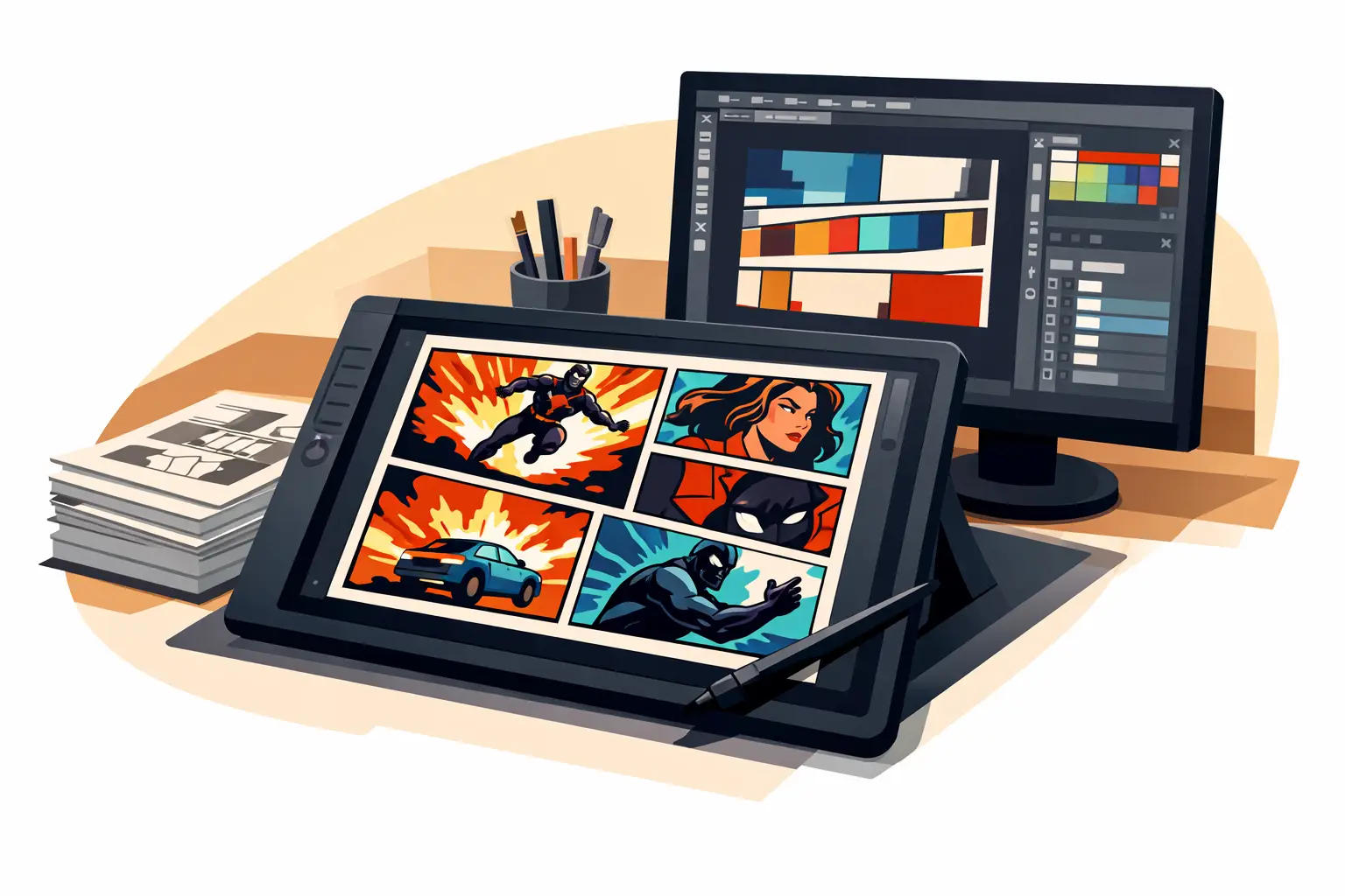 I Will Create Comic Book Pages In Manga, Superhero &Amp; Custom Styles 2 I Will Create Comic Book Pages In Manga, Superhero &Amp; Custom Styles