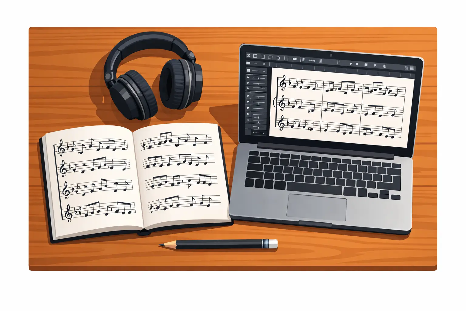 Unë do të transkriptoj, rregulloj ose gdhend muzikë profesionale 2 Unë do të transkriptoj, aranzhoj ose gdhend muzikë profesionale me nota