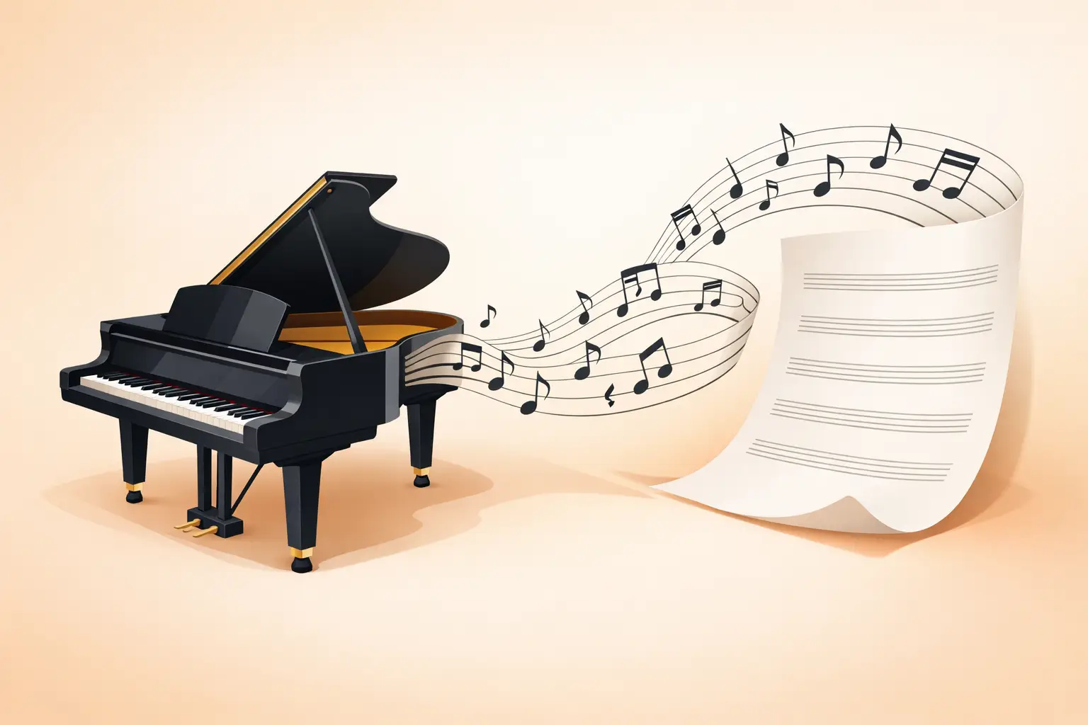 Men pianino yoki vokal audiosini eshitish orqali notalarga o'tkazaman 2 Men pianino yoki vokal audiosini eshitish orqali notalarga o'tkazaman
