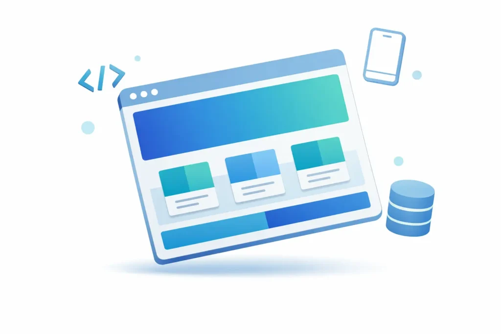 Build a Custom Responsive Website Using React, Node or Laravel
