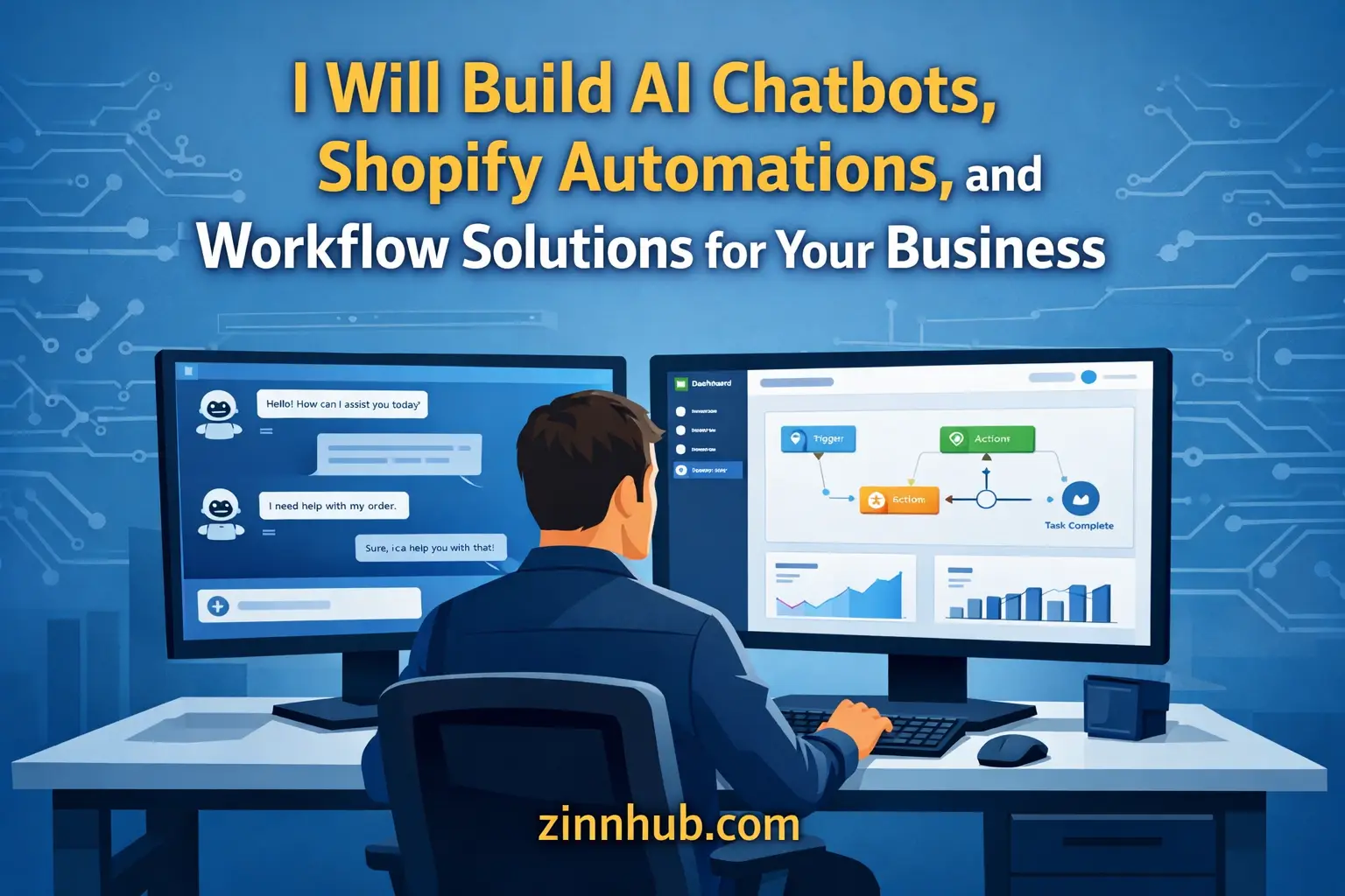 I Will Build Ai Chatbots, Shopify Automations, And Workflow Solutions For Your Business 1 I Will Build Ai Chatbots, Shopify Automations, And Workflow Solutions For Your Business