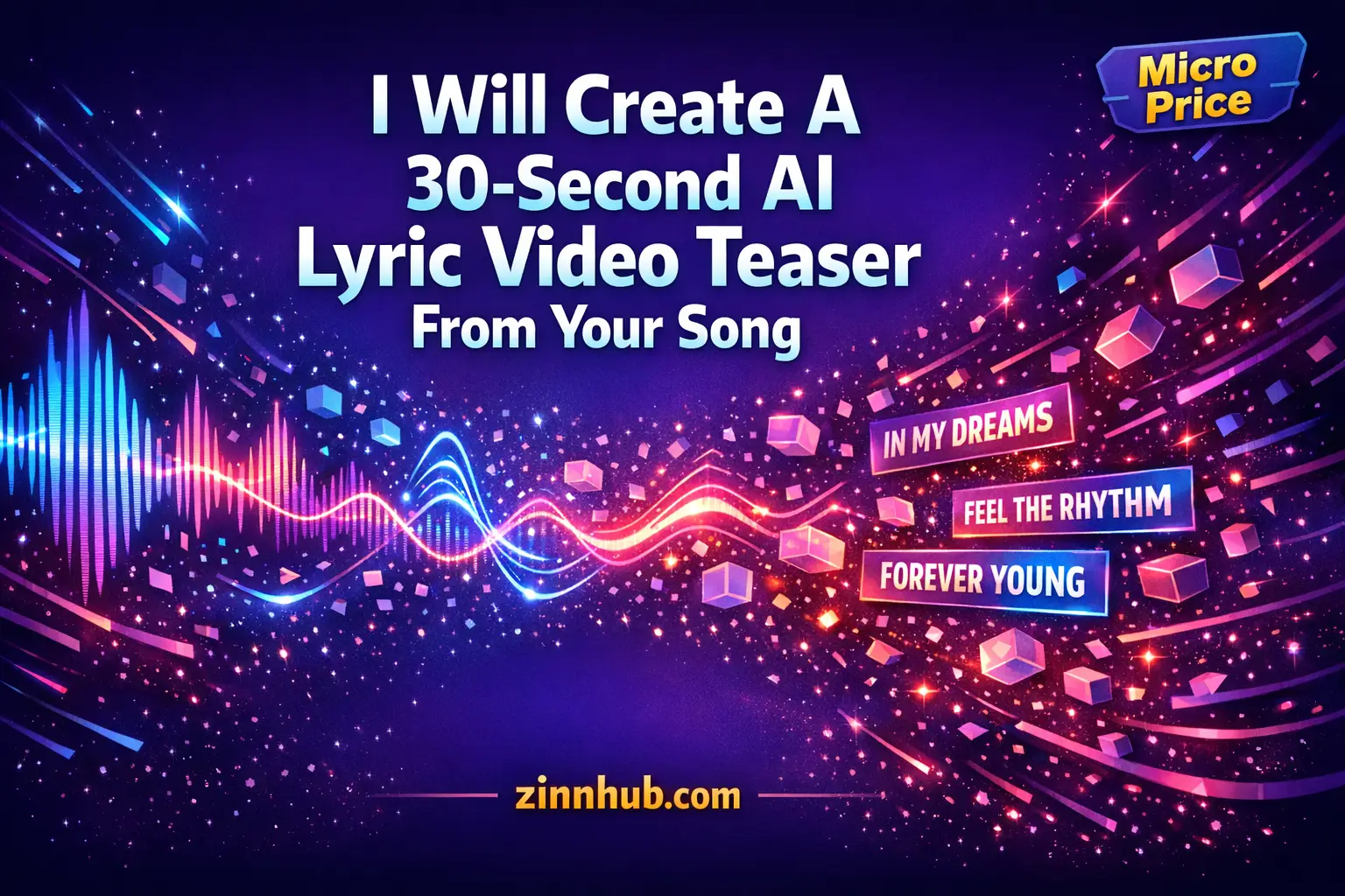 I Will Create A 30-Second Ai Lyric Video Teaser From Your Song 1 I Will Create A 30-Second Ai Lyric Video Teaser From Your Song — Available On Zinn Hub