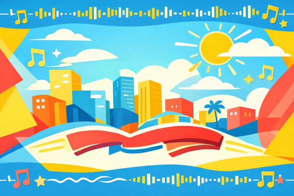 AI Lyric Video — Upbeat Pop Track