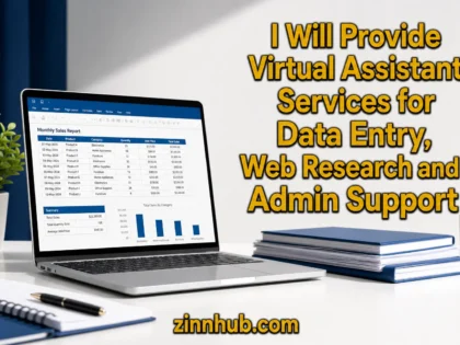 I Will Provide Virtual Assistant Services for Data Entry, Web Research and Admin Support