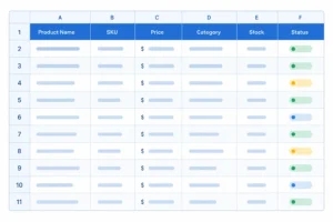 E-Commerce Product Data Entry — 200 Entries