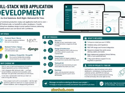 I Will Create a Scalable Fullstack Web Application With REST API and Responsive UI
