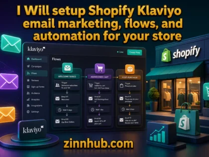 I Will setup Shopify Klaviyo email marketing, flows, and automation for your store