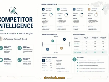 I Will Research Your Competitors and Deliver a Structured Competitive Intelligence Report