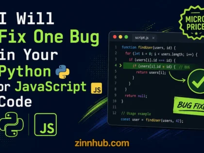 T&ocirc;i Sẽ Sửa Một Lỗi Trong M&atilde; Python Hoặc Javascript Của Bạn &mdash; C&oacute; Sẵn Tr&ecirc;n Zinn Hub