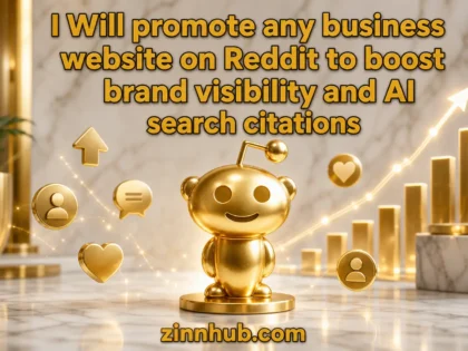 Ես կխթանեմ ցանկացած բիզնես կայք Reddit-ում՝ բրենդի տեսանելիությունը և AI որոնման մեջ հիշատակումները բարձրացնելու համար։