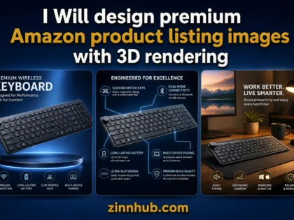 I Will design premium Amazon product listing images with 3D rendering