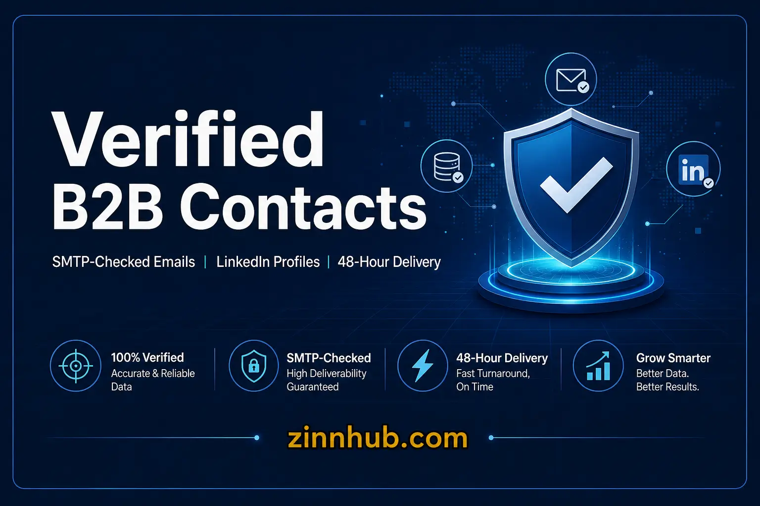 I Will build verified B2B contact lists with SMTP-checked emails and LinkedIn profiles 2 » Zinn Hub
