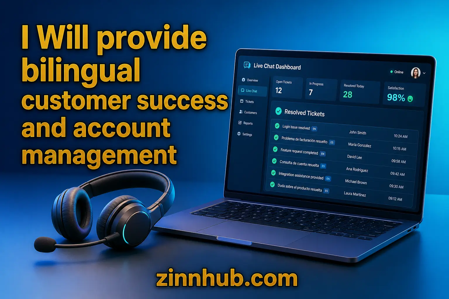 I Will provide bilingual customer success and account management 2 » Zinn Hub